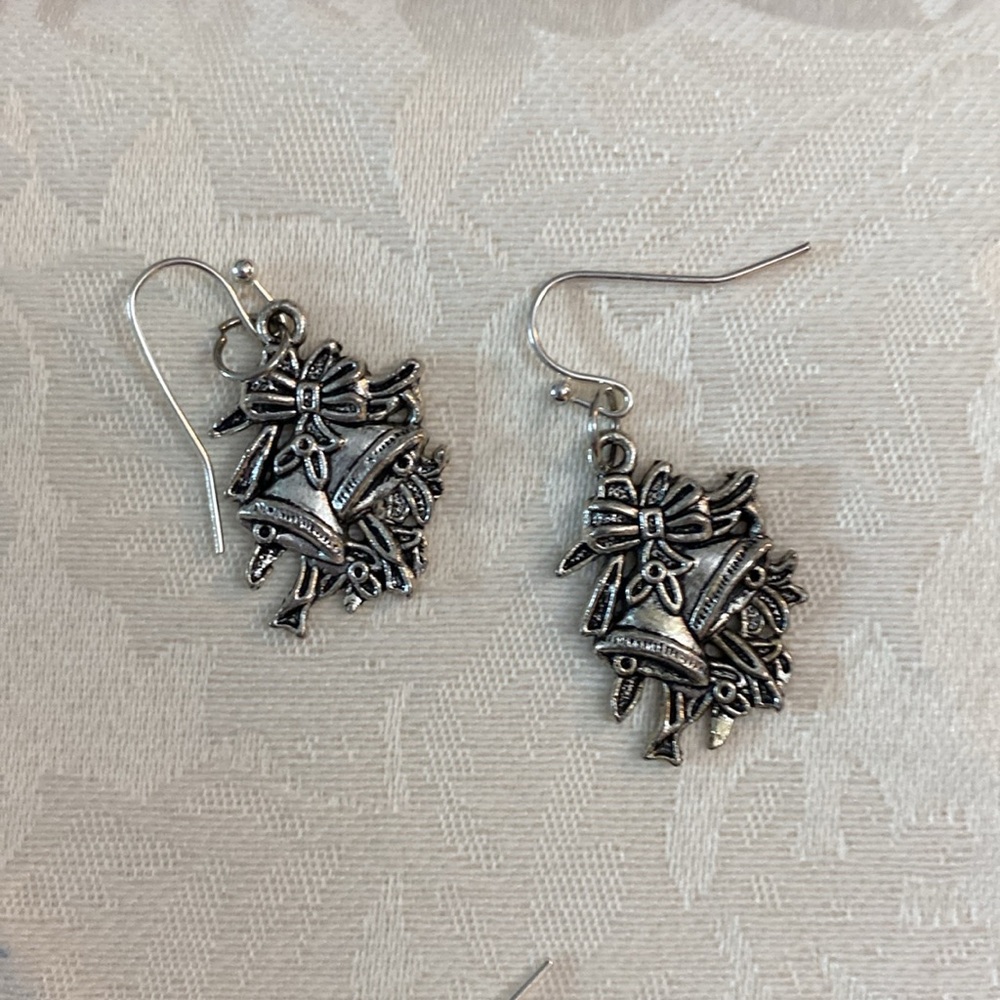 Christmas Bell charm earrings